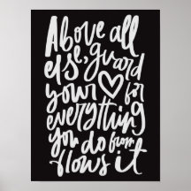 Guarda a sua Poster de Escritura de Bíblia Cardíac