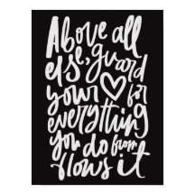 Guarda a sua Poster de Escritura de Bíblia Cardíac