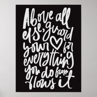 Guarda a sua Poster de Escritura de Bíblia Cardíac