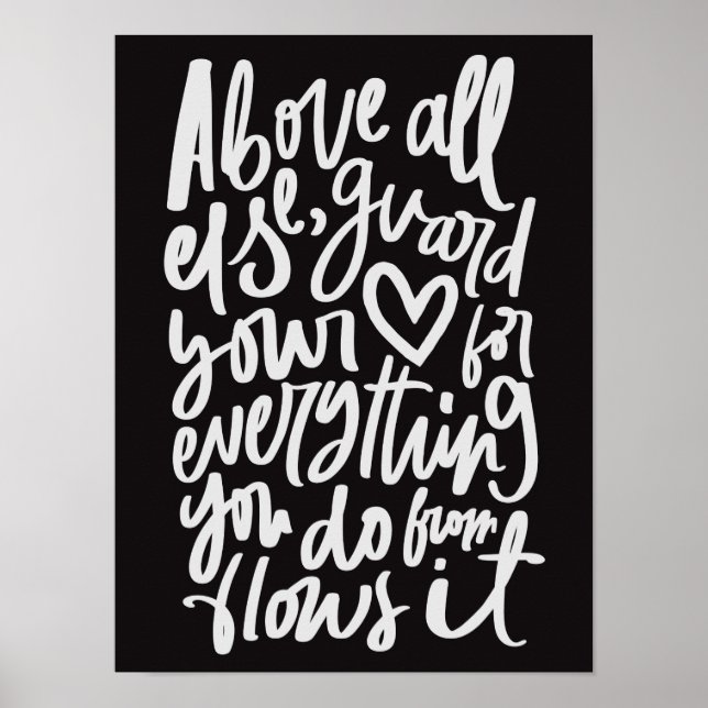 Guarda a sua Poster de Escritura de Bíblia Cardíac (Frente)