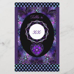 Guarda-chuva e corações roxos .7