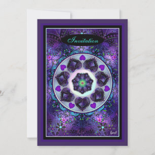 Guarda-chuva e corações roxos .7