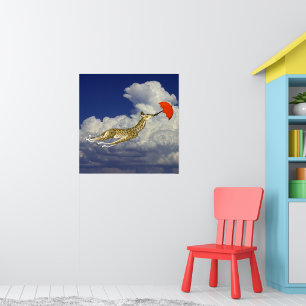 Guarda-Chuva Girafa Caprichosa Voar Comigo Poster