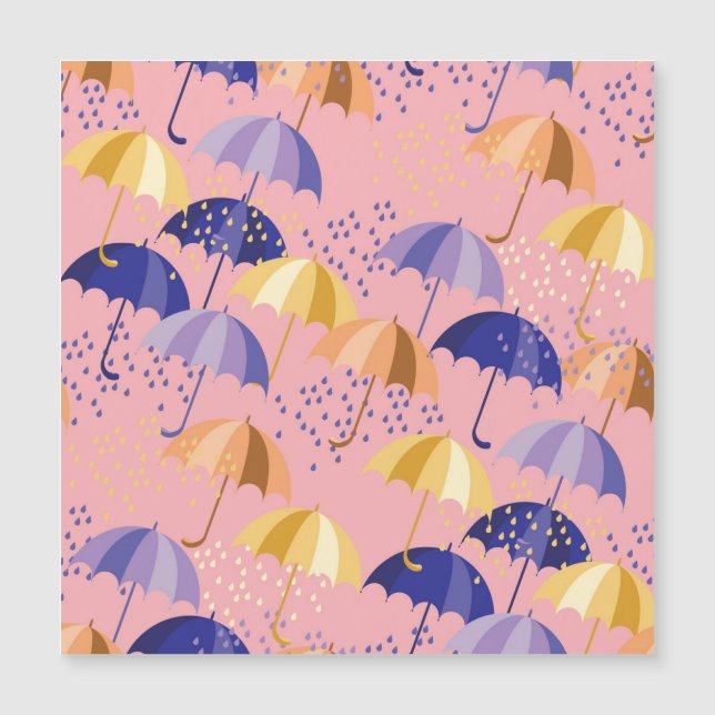 Guarda-chuvas, gotas, filme incolor. (Frente)