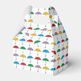 Guarda-chuvas na caixa dos favores