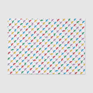 Guarda-chuvas no papel dos tecidos da chuva