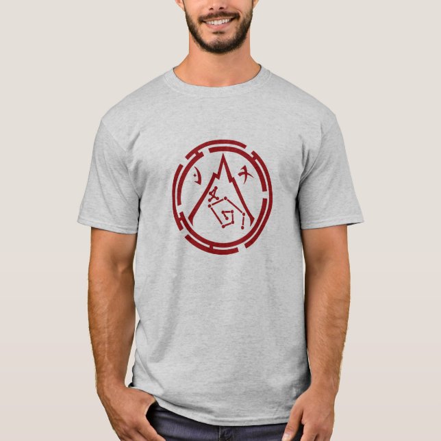 Guarda de escarlate [Emblema vermelho] T-Shirt (Frente)