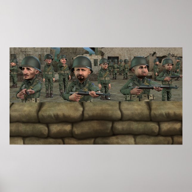 Guarda de pé - Poster pequeno (Frente)