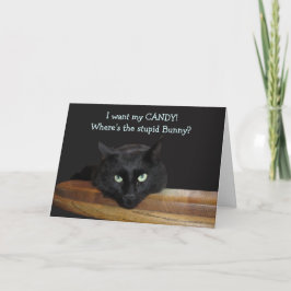 Guarda florestal o cartão de felz pascoa estúpido