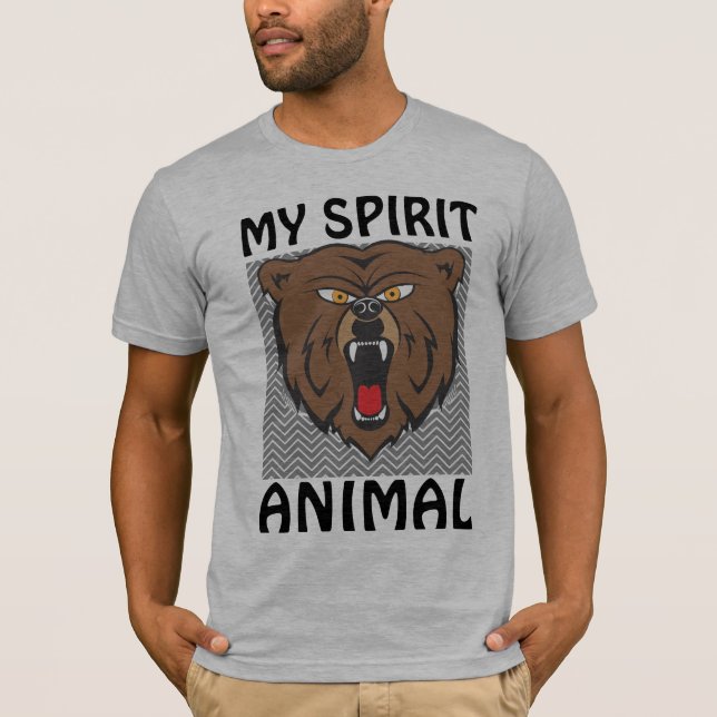 GUARDA-ME COM AS MINHAS T-Shirts ANIMAIS ESPIRITUO (Frente)
