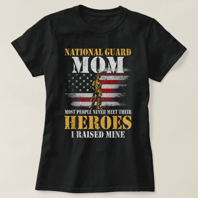Guarda Nacional Mãe Camisa Heroz do Exército Camis (Frente do Design)