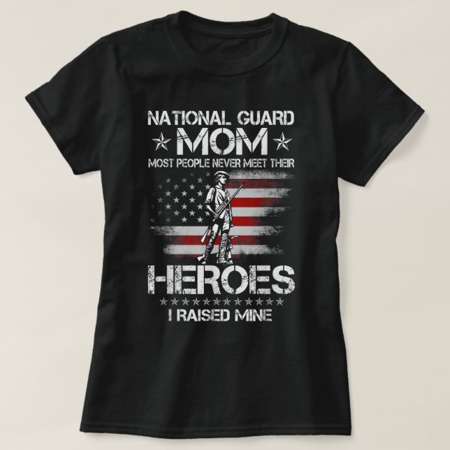 Guarda Nacional Mãe Eu Levanto Minha Camisa Vetera (Frente do Design)