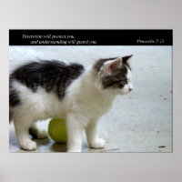 Guarda Você (Cat) Bela Impressão de Arte