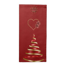 Árvores Douradas e Vermelhas Natal 12x12