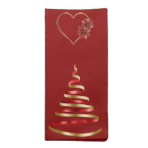 Árvores Douradas e Vermelhas Natal 20x20