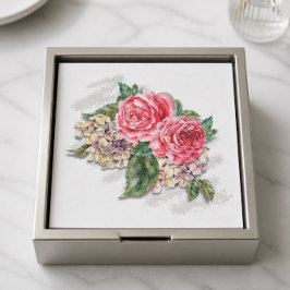 Guardanapo de Cocktail de Papel Rosas Vermelhas Li
