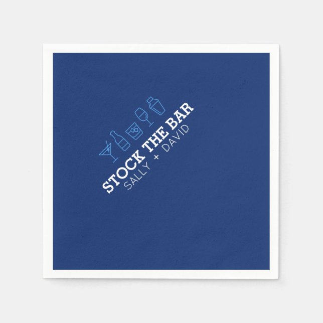 Guardanapo de Cocktail para Bar Stock (Frente)