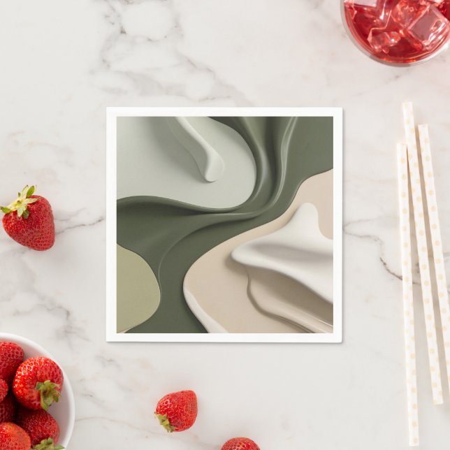 Guardanapo de coquetel de papel em na moda gráfico (Insitu)