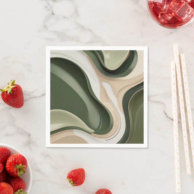 Guardanapo de coquetel de papel em na moda gráfico (Insitu)