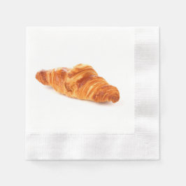 guardanapo de croissant francês, pastelaria de pad