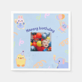 Guardanapo de Foto de Natal Personalizado