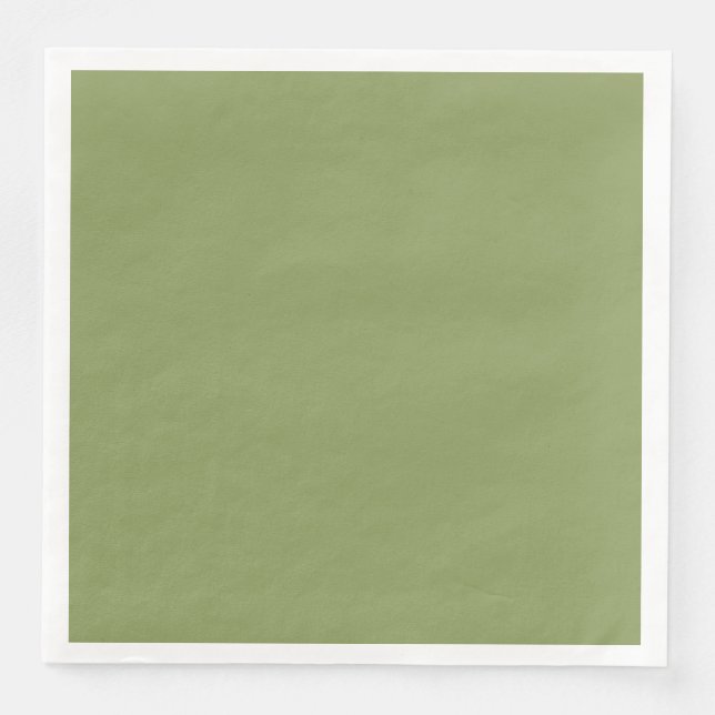 Guardanapo de Jantar de Papel Verde Musgo (Frente)