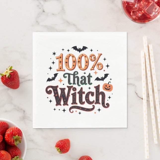 Guardanapo De Papel 100% Aquela Bruxa (Insitu)