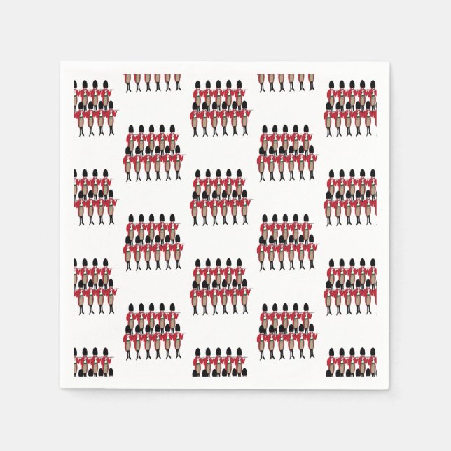 Guardanapo De Papel 12 dias de Natal 11 Pipers Piping (Frente)