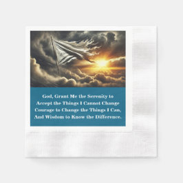 Guardanapo De Papel 12 Step Surrender Flag | Custom AA Prayer