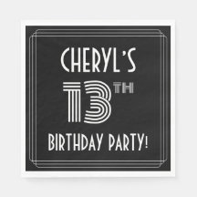 13 Festa de aniversário: Estilo de Deco de Arte + 