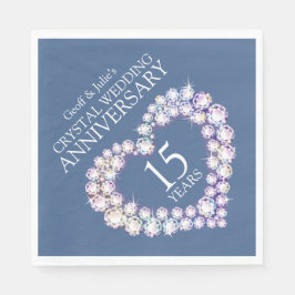 Guardanapo De Papel 15 Casamento de Aniversário personalizado de crist