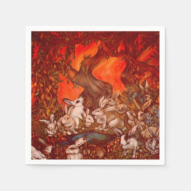 Guardanapo De Papel 16 Bunnies (Frente)