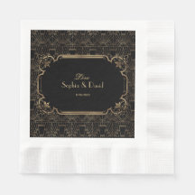 1920 Dourado Negro Gatsby Art Deco