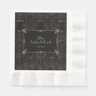 Guardanapo De Papel 1920 Real Fleur-de-Lis Art Deco Casamento