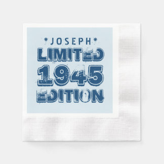 Guardanapo De Papel 1945 ou Birthday Limited Edition 70 V3Z