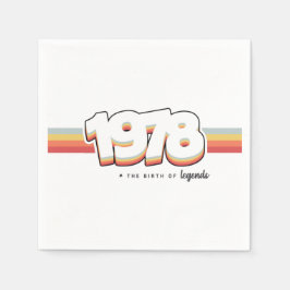 Guardanapo De Papel 1978 Nascimento de lendas