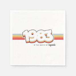 Guardanapo De Papel 1983 Nascimento de lendas