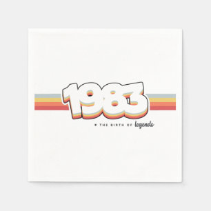 Guardanapo De Papel 1983 Nascimento de lendas