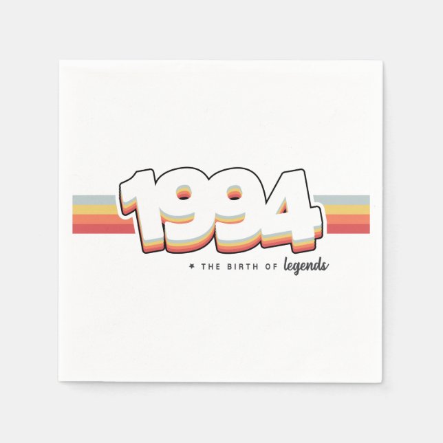 Guardanapo De Papel 1994 Nascimento de lendas (Frente)
