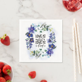 Guardanapo De Papel 1 Corinthians 13:4 O amor é a Bíblia do paciente V