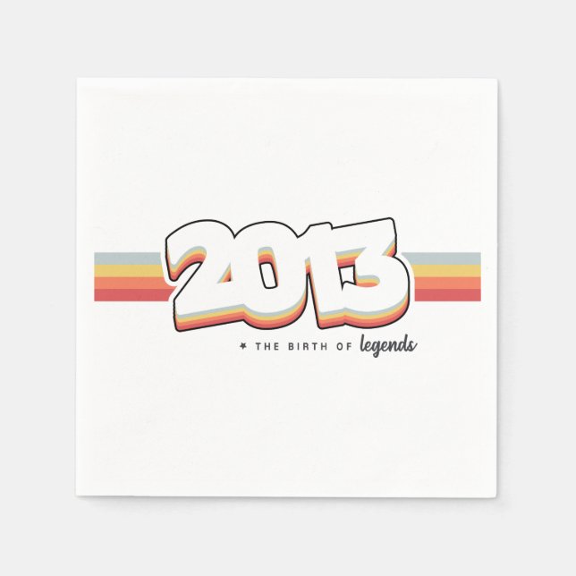 Guardanapo De Papel 2013 Nascimento de lendas (Frente)