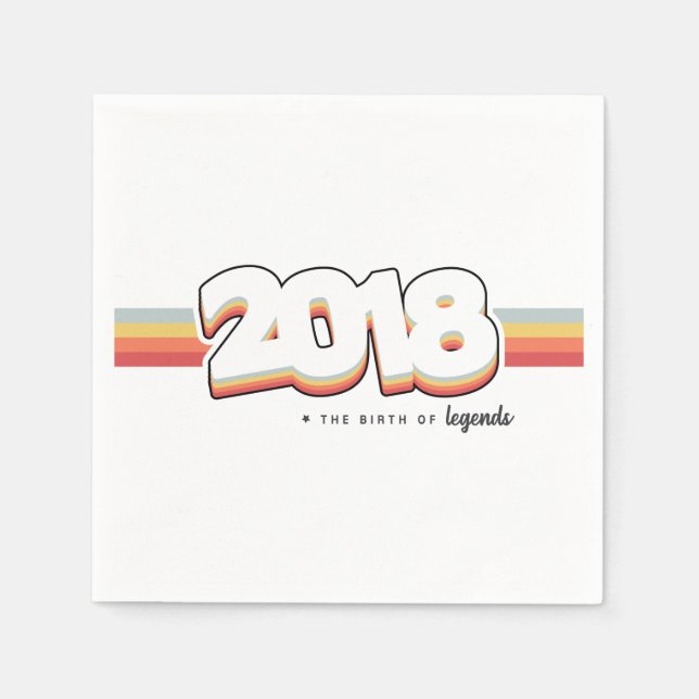 Guardanapo De Papel 2018 Nascimento de lendas (Frente)