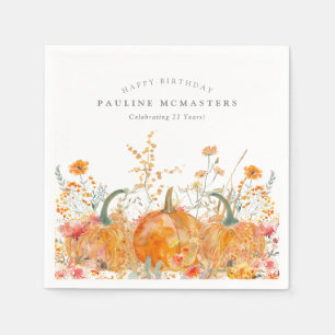 Guardanapo De Papel 21ruas Feliz Aniversário Pumpkin Selvagem Personal