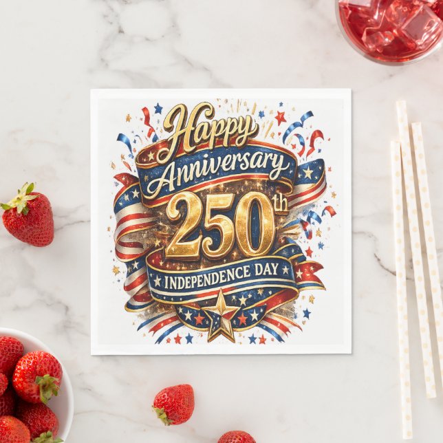 Guardanapo De Papel 250º Aniversário dos EUA (Insitu)