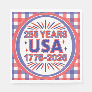 Guardanapo De Papel 250 Anos EUA 1776-2026 Semiquincentenário