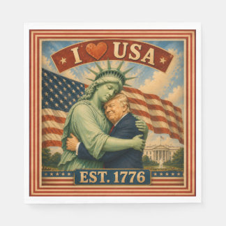 Guardanapo De Papel 250 Anos Orgulho Americano Amor EUA