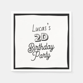 Guardanapo De Papel 2D Quic Boys Segundo Aniversário