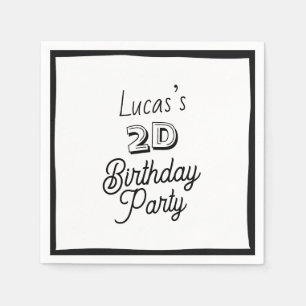 Guardanapo De Papel 2D Quic Boys Segundo Aniversário