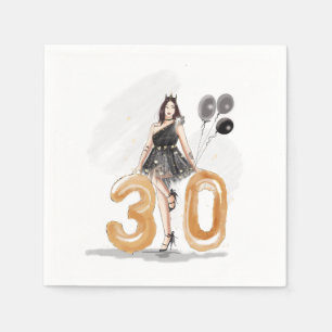Guardanapo De Papel 30, aniversário de 30 anos feliz