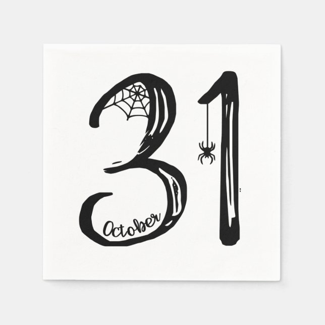 Guardanapo De Papel 31 de outubro na Web Spider (Frente)